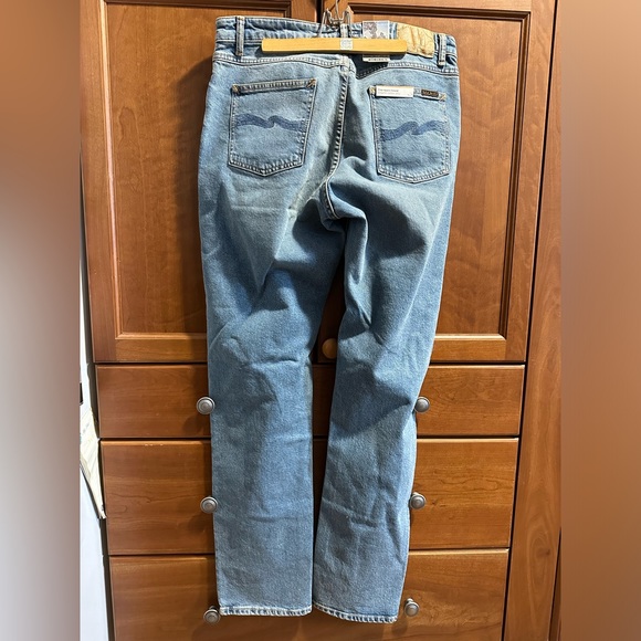 NUDIE JEANS Straight Sally Loving Twill light wash jeans W32 L34 NWT - Picture 4 of 7